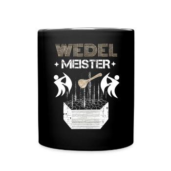 Sauna Wedel Meister - Tasse einfarbig - Schwarz - Vorne