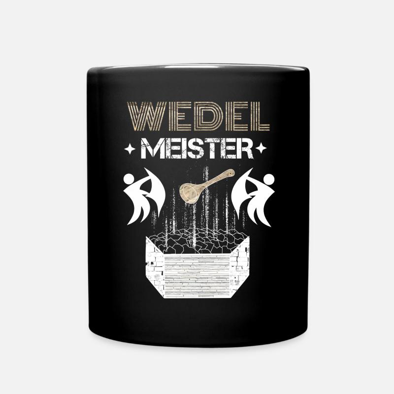 Sauna Wedel Meister - Tasse einfarbig - Schwarz