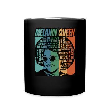 Juneteenth Freedom 19th June Black History Month - Full Colour Mug - black - Front