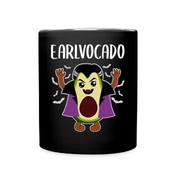 Avocado Vampire Funny Vegetable Fruit Gift - Full Colour Mug - black - Front