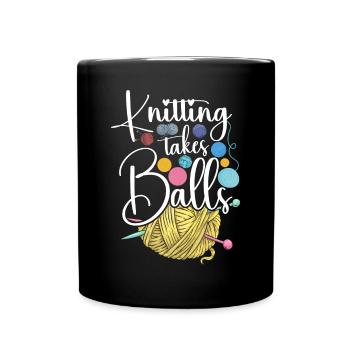 Tricoter Tricoter Tricoter Prend - Mug uni - noir - Devant
