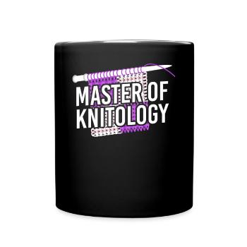 Knitting Knitter Master Of - Full Colour Mug - black - Front