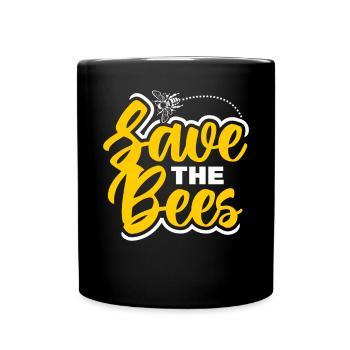 Beekeeper love Honey - Full Colour Mug - black - Front