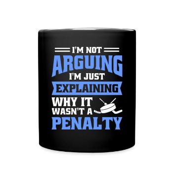 Je ne discute pas, j’explique simplement pourquoi - Mug uni - noir - Devant