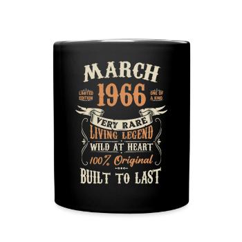 Mars 1966 Cadeau d’anniversaire - Mug uni - noir - Devant