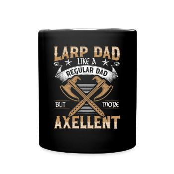 Larp Dad Like A Regular Dad But More Axellent - Full Colour Mug - black - Front