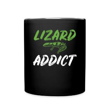 Eidechsenliebhaber Eidechse Geschenk Eidechse Besitzer - Tasse einfarbig - Schwarz - Vorne