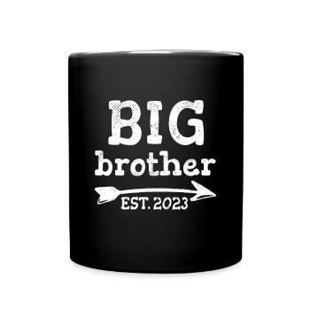 Aufstieg zum Big Bro 2023 zum Big Brother - Tasse einfarbig - Schwarz - Vorne