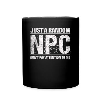Just A Random Npc RPG LARP - Full Colour Mug - black - Front