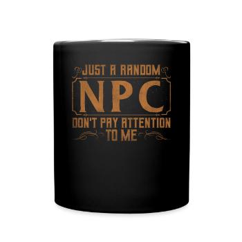 Just A Random Npc RPG LARP - Full Colour Mug - black - Front