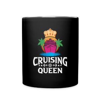 Kreuzfahrt - Tasse einfarbig - Schwarz - Vorne