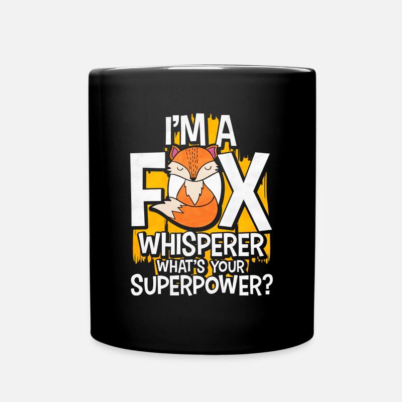 Fuchs - Tasse einfarbig - Schwarz