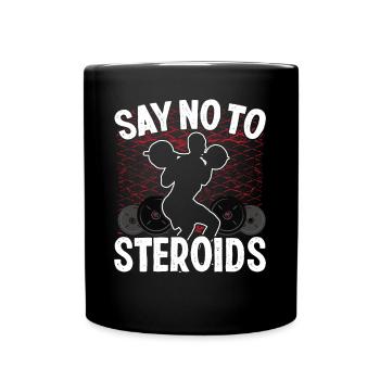 Strongman Non Aux Stéroïdes Gym Fitness Musculation - Mug uni - noir - Devant