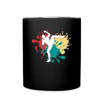 MMA Arts Martiaux Silhouette - Mug uni - noir - Devant