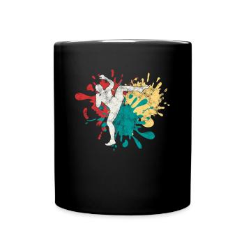 MMA Arts Martiaux Silhouette - Mug uni - noir - Devant