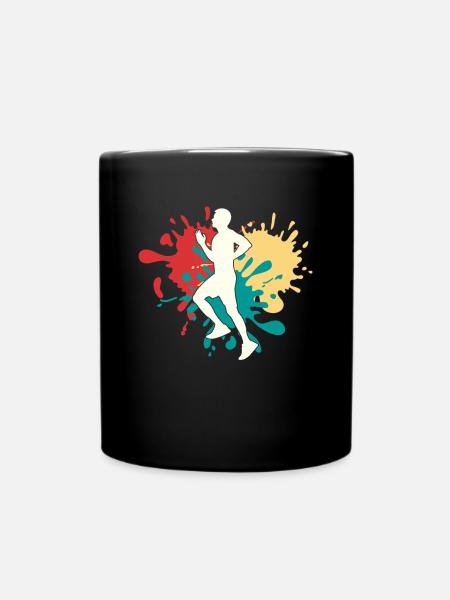 Jogging Jogger Silhouette - Mug uni - noir