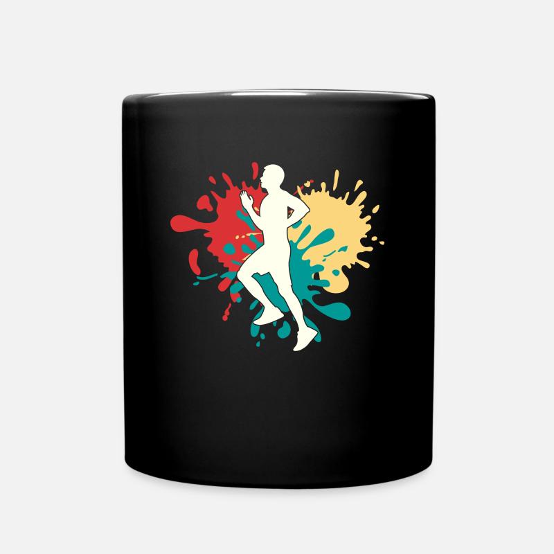 Jogging Jogger Silhouette - Mug uni - noir