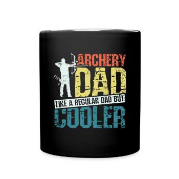 Father's Day Archery Cool Dad - Full Colour Mug - black - Front