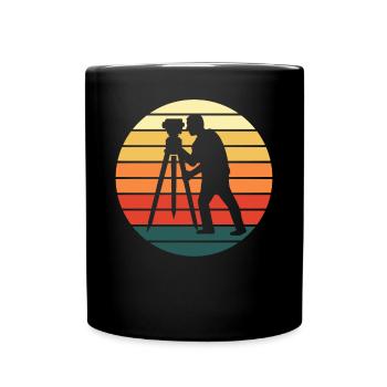 Géomètre Géomètre Rétro Cadeau - Mug uni - noir - Devant
