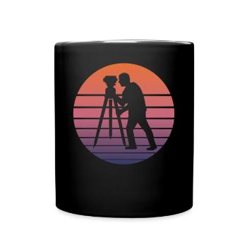 Géomètre Géomètre Rétro Cadeau - Mug uni - noir - Devant