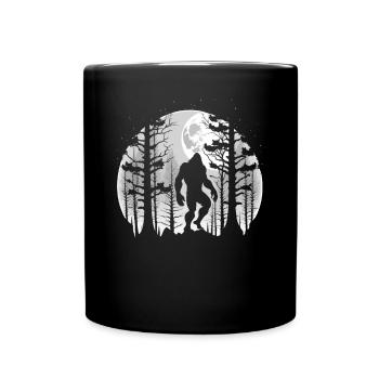 Full Moon Astrology Astronomy Eclipse Moon Phase - Full Colour Mug - black - Front