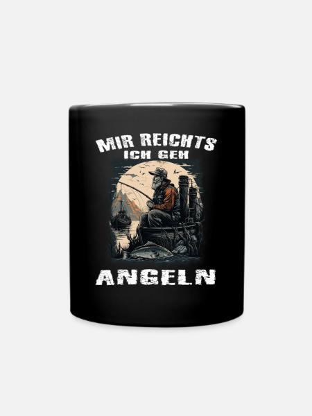 Mir reichts ich geh Angeln - Tasse einfarbig - Schwarz