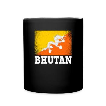 Bhutan, bhutanese bhutan - Full Colour Mug - black - Front