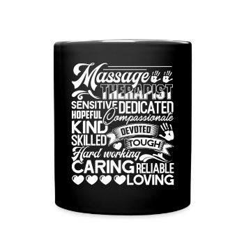 Massage Therapist Things About Massage Therapist - Full Colour Mug - black - Front
