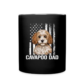 Chien Cavapoo, Cavapoo - Mug uni - noir - Devant