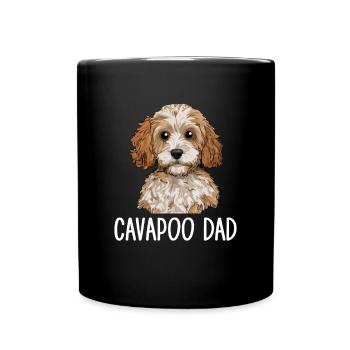 Cavapoo Papa, Cavapoo - Mug uni - noir - Devant