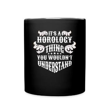Chemise d’horlogerie Cadeau Horloger - Mug uni - noir - Devant