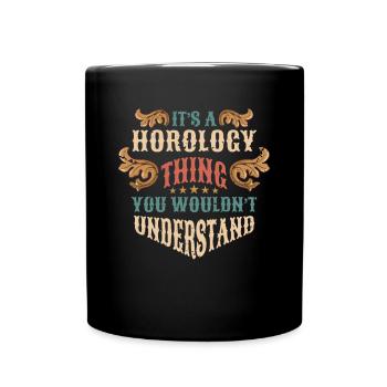 Chemise d’horlogerie Cadeau Horloger - Mug uni - noir - Devant