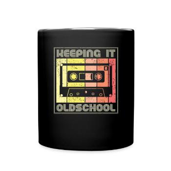80s 90s Cassette Mixtape Retro Funny - Mug uni - noir - Devant