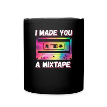 80er 90er Jahre Kassette Mixtape Retro Lustig - Tasse einfarbig - Schwarz - Vorne