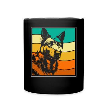 German Shepherd - Full Colour Mug - black - Front