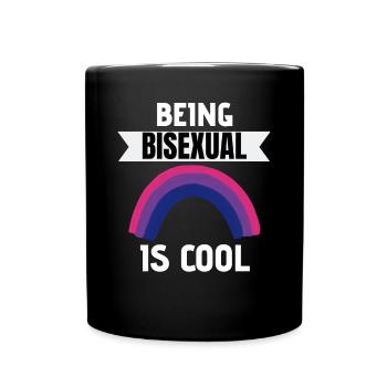 Bi Pride Regenbogen LGBT Geschenk Bisexuell - Tasse einfarbig - Schwarz - Vorne
