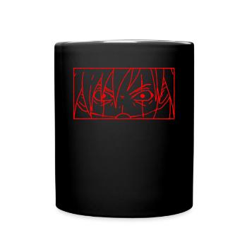 Clowncore Esthétique Clown Anime Garçon Yeux - Mug uni - noir - Devant