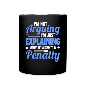 Je ne discute pas, je ne fais qu’expliquer pourquoi - Mug uni - noir - Devant