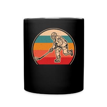 Tais-toi et emmène-moi jouer au hockey - Mug uni - noir - Devant