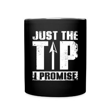 Just the tip I promise Archery - Full Colour Mug - black - Front