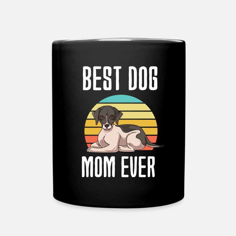 Whippet - Tasse einfarbig - Schwarz