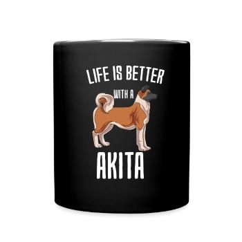 Akita - Mug uni - noir - Devant
