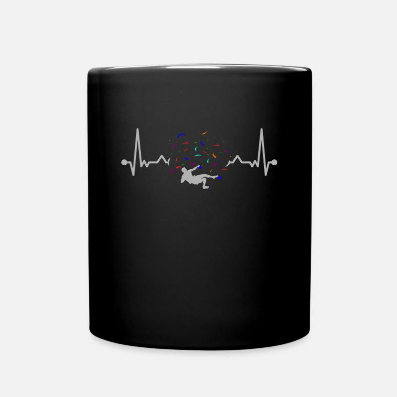 Bouldering Bouldering Heartbeat - Full Colour Mug - black