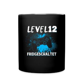 Zocker Geschenk Junge Gamer Controller Zocken - Tasse einfarbig - Schwarz - Vorne