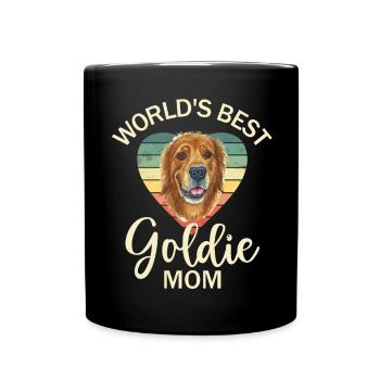Chien Golden Retriever - Mug uni - noir - Devant