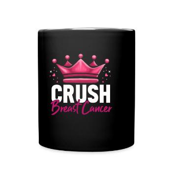 Cadeau Cancer du sein Cancer du sein Rose - Mug uni - noir - Devant