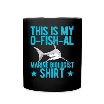 Funny Marine Biologist Marine Biology - Full Colour Mug - black - Front