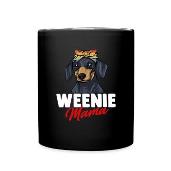 Teckel Cadeau Dixie Viennese Doxie Teckel - Mug uni - noir - Devant