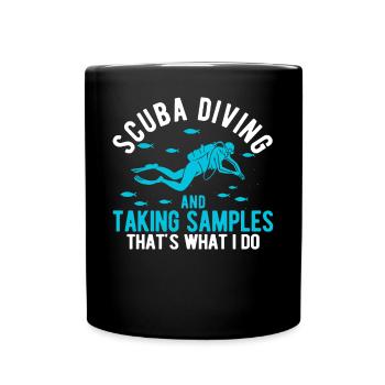 Funny Marine Biologist Marine Biology - Full Colour Mug - black - Front
