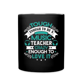 Music Teacher To Be A Music Teacher - Full Colour Mug - black - Front